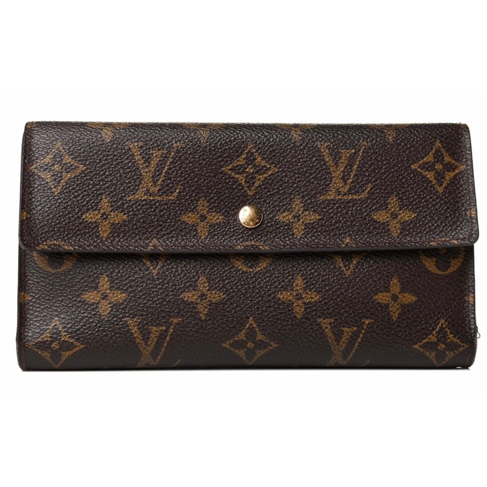 LOUIS VUITTON- 💯AUTHENTIC Monogram Porte Tresor Wallet